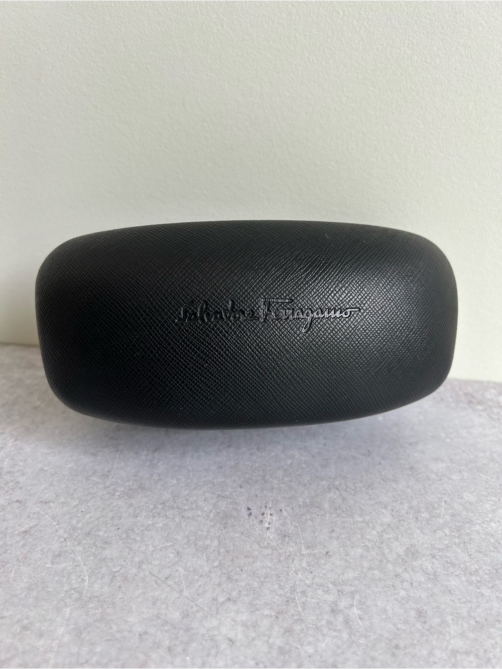 Salvatore Ferragamo Black Hard Clamshell Eyewear Case